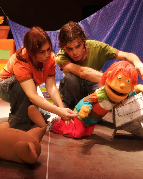 The Sinilos Produccions team, a puppet theatre company
