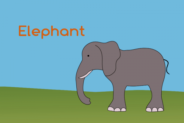 Il·lustració d'un elefant